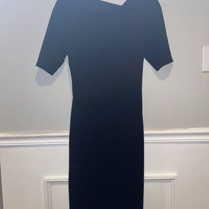 Bailey44 Ponte short sleeve criss cross back black large